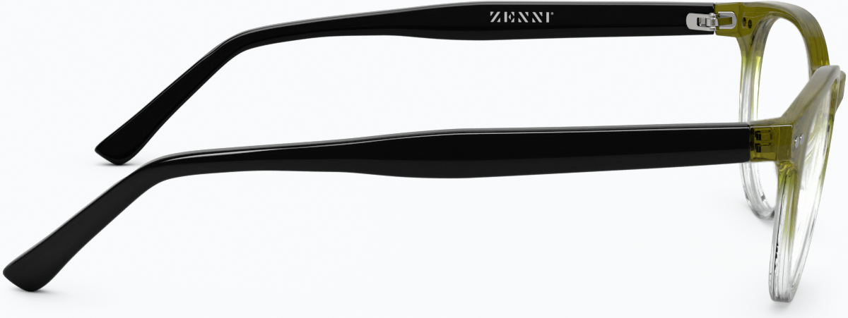 Side view of Round Glasses 208434 in Olive thumbnail