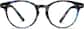 Front view of Round Glasses 208439 in Midnight thumbnail