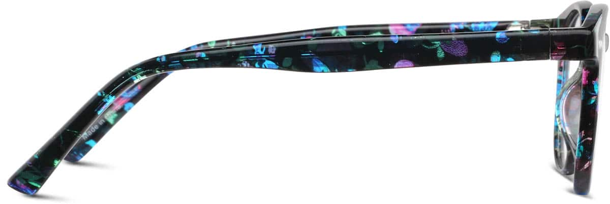 Side view of Round Glasses 208439 in Midnight