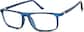 Angle view of Finesse Glasses 208516 in Blue thumbnail