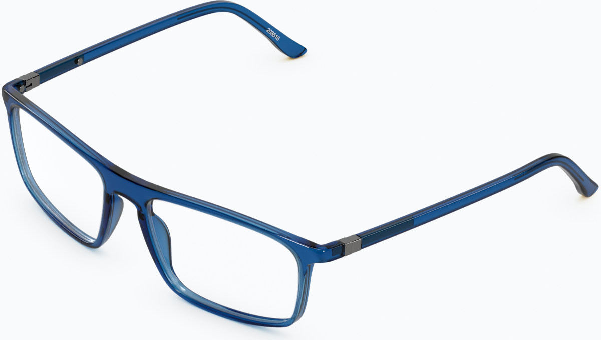 Angle view of Finesse Glasses 208516 in Blue thumbnail