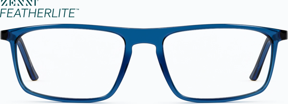 Front view of Finesse Glasses 208516 in Blue thumbnail