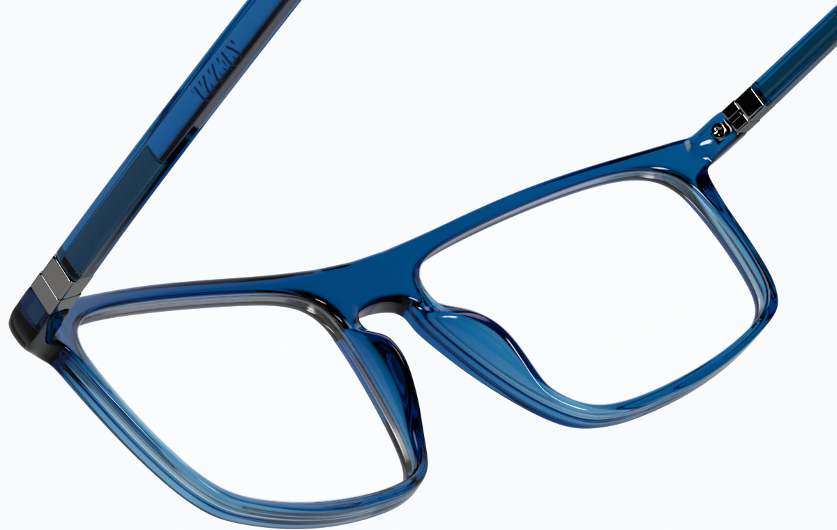 See-through view of Finesse Glasses 208516 in Blue thumbnail