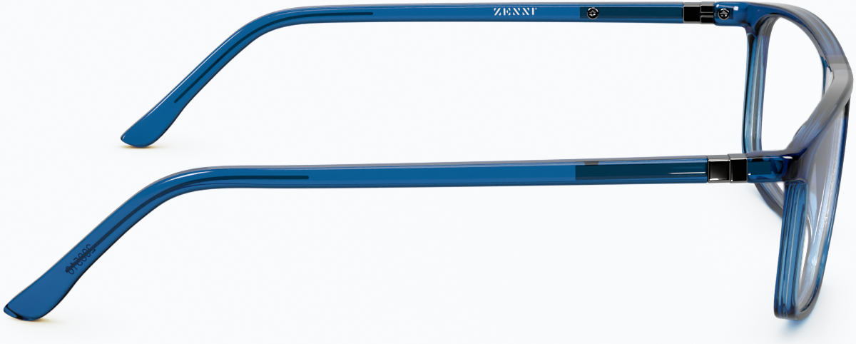 Side view of Finesse Glasses 208516 in Blue thumbnail