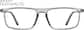 Front view of Finesse Glasses 208523 in Translucent Gray thumbnail