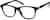 Angle view of Kids' Square Glasses 208621 in Black thumbnail