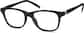 Angle view of Kids' Square Glasses 208621 in Black thumbnail