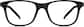 Front view of Kids' Square Glasses 208621 in Black thumbnail