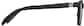 Side view of Kids' Square Glasses 208621 in Black thumbnail