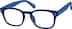 Square Glasses 208916 in Blue