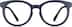 Kids' Round Glasses 209017 in Navy