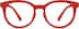 Kids' Round Glasses 209018 in Red