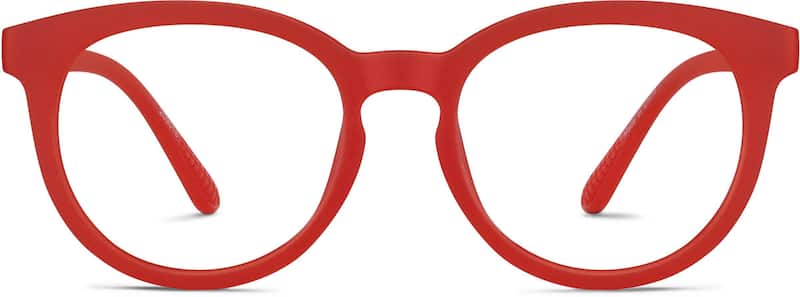 Red Kids' Round Glasses