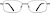 Front view of Rectangle Glasses 210012 in Gray thumbnail
