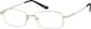 Angle view of Rectangle Glasses 210014 in Gold thumbnail