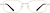 Front view of Rectangle Glasses 210014 in Gold thumbnail