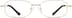 Rectangle Glasses 210014 in Gold