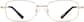 Front view of Rectangle Glasses 210014 in Gold thumbnail