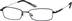 Rectangle Glasses 210321 in Black