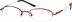 Oval Glasses 210418 in Red