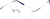Angle view of Rimless Glasses 210517 in Purple thumbnail