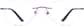 Front view of Customizable Rimless Glasses 210517 in Purple thumbnail