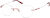 Angle view of Rimless Glasses 210518 in Red thumbnail