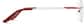 Side view of Customizable Rimless Glasses 210518 in Red thumbnail