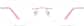 Front view of Customizable Rimless Glasses 210519 in Pink thumbnail