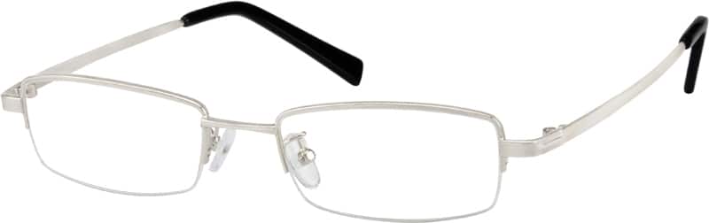 Silver Rectangle Glasses #211511 | Zenni Optical