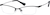 Angle view of Rectangle Glasses 212321 in Black thumbnail