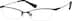 Rectangle Glasses 212321 in Black