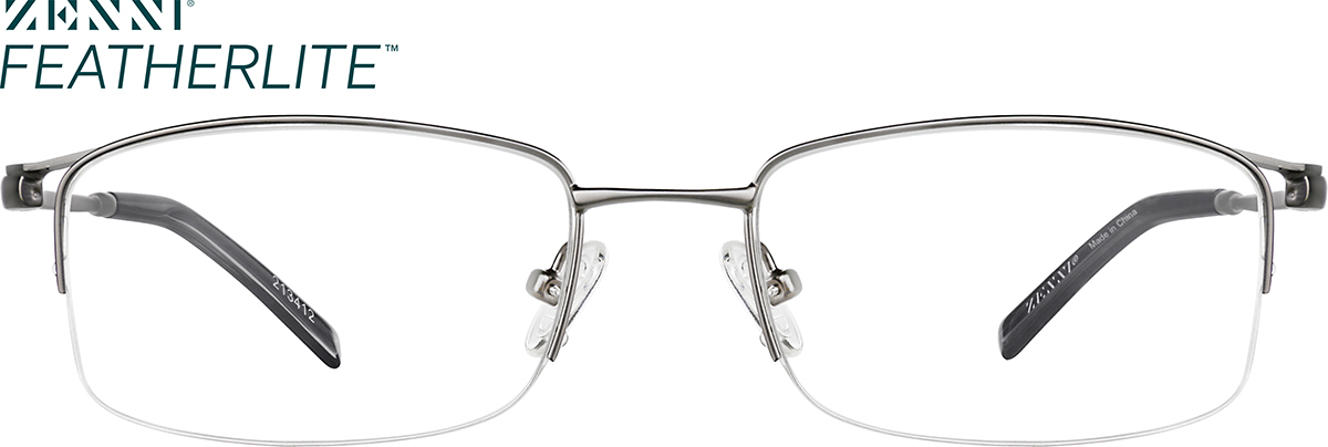 Gray Rectangle Glasses