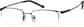 Angle view of Rectangle Glasses 213421 in Black thumbnail