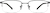 Front view of Rectangle Glasses 213421 in Black thumbnail