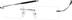 Rimless Glasses 216411 in Silver