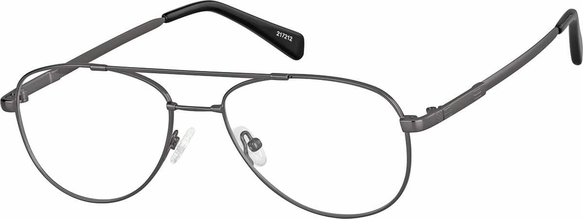 Angle view of Aviator Glasses 217212 in Gray