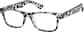 Angle view of Rectangle Glasses 220431 in Pattern thumbnail