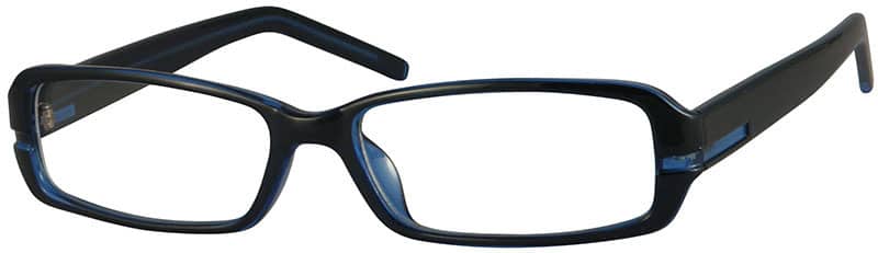 Black Rectangle Glasses #220821 | Zenni Optical Canada