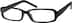 Rectangle Glasses 220821 in Black