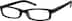 Rectangle Glasses 221721 in Black