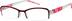 Rectangle Glasses 222518 in Red