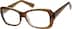 Rectangle Glasses 223015 in Brown