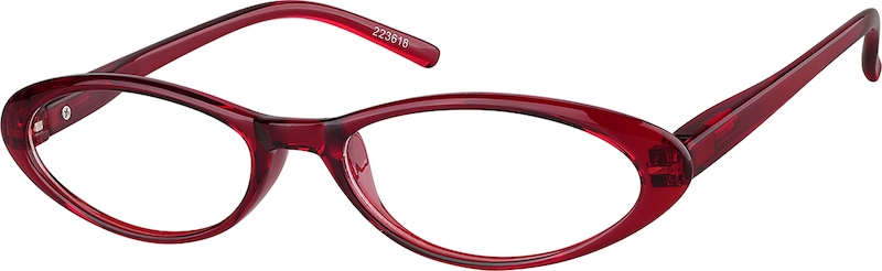 Red Spectacles Small Size Red Oval Glasses #223618 | Zenni Optical