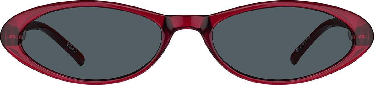 Red Oval Glasses #223618