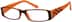 Rectangle Glasses 223822 in Orange