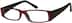 Rectangle Glasses 223828 in Red