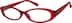 Oval Glasses 224718 in Red