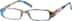 Rectangle Glasses 225516 in Blue