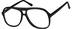 Aviator Glasses 227221 in Black